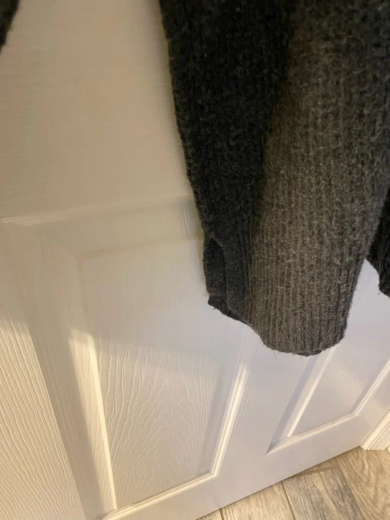 aerie Charcoal Ribbed Crewneck Sweater - Picture 5 of 6